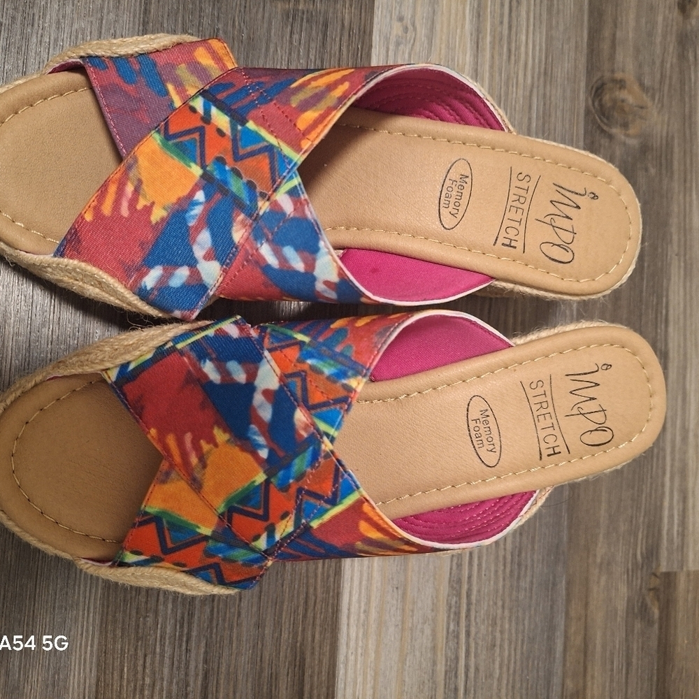 Impo Women's Colorful Wedge Sandals - Picture 2 of 6